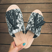 The Reagan Cowhide Slides