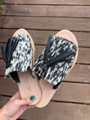 The Reagan Cowhide Slides