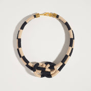 Checkered Double Knot Necklace
