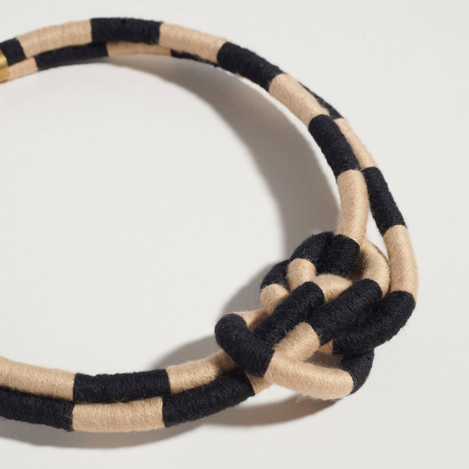 Checkered Double Knot Necklace