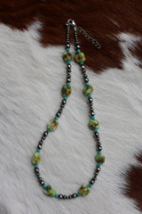 Palomino & Sonoran Turquoise Necklace 14-16”