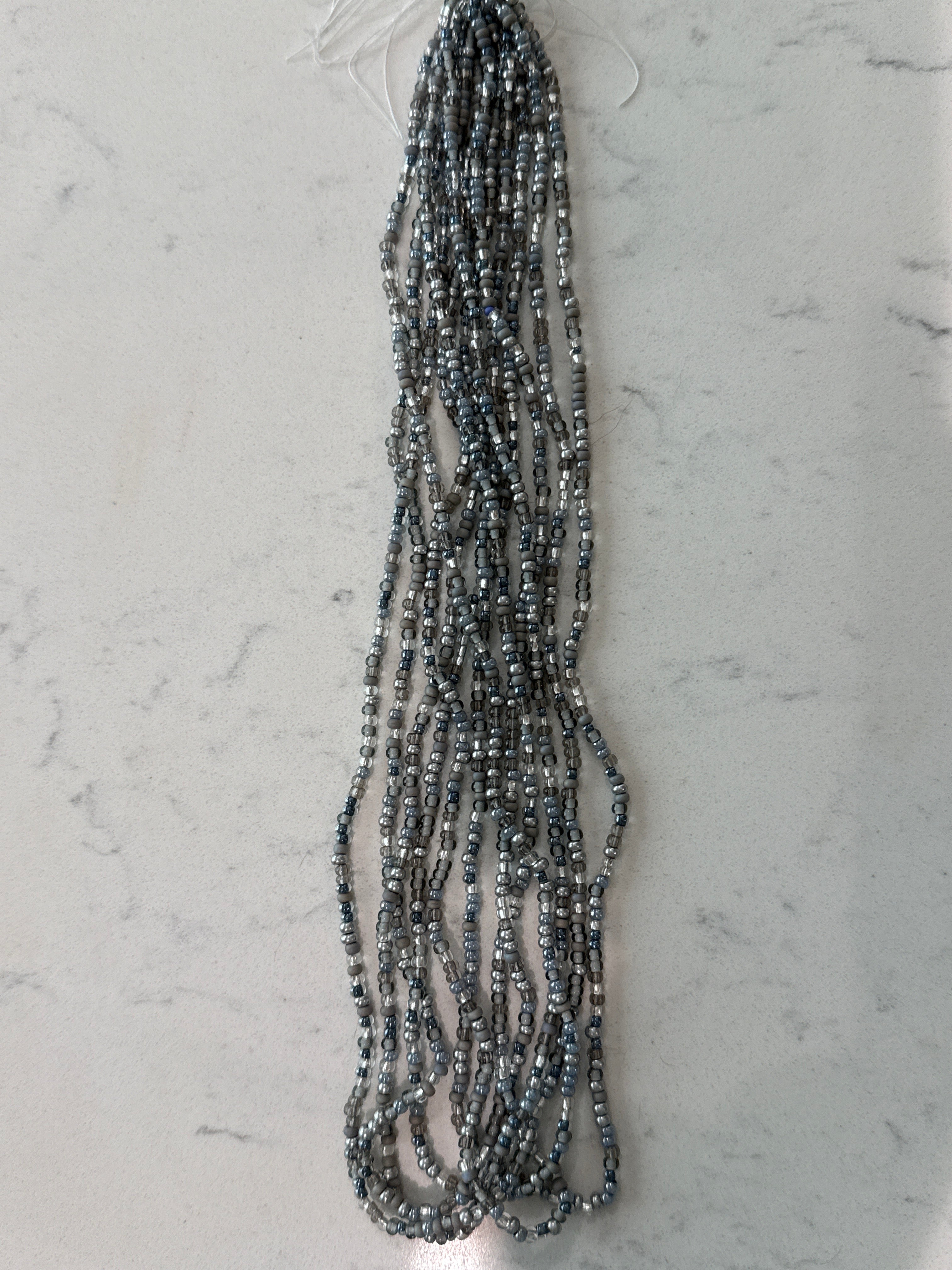Silver Czech seed beads