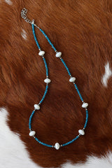 The Bluebonnet Necklace 15.5-17.5”