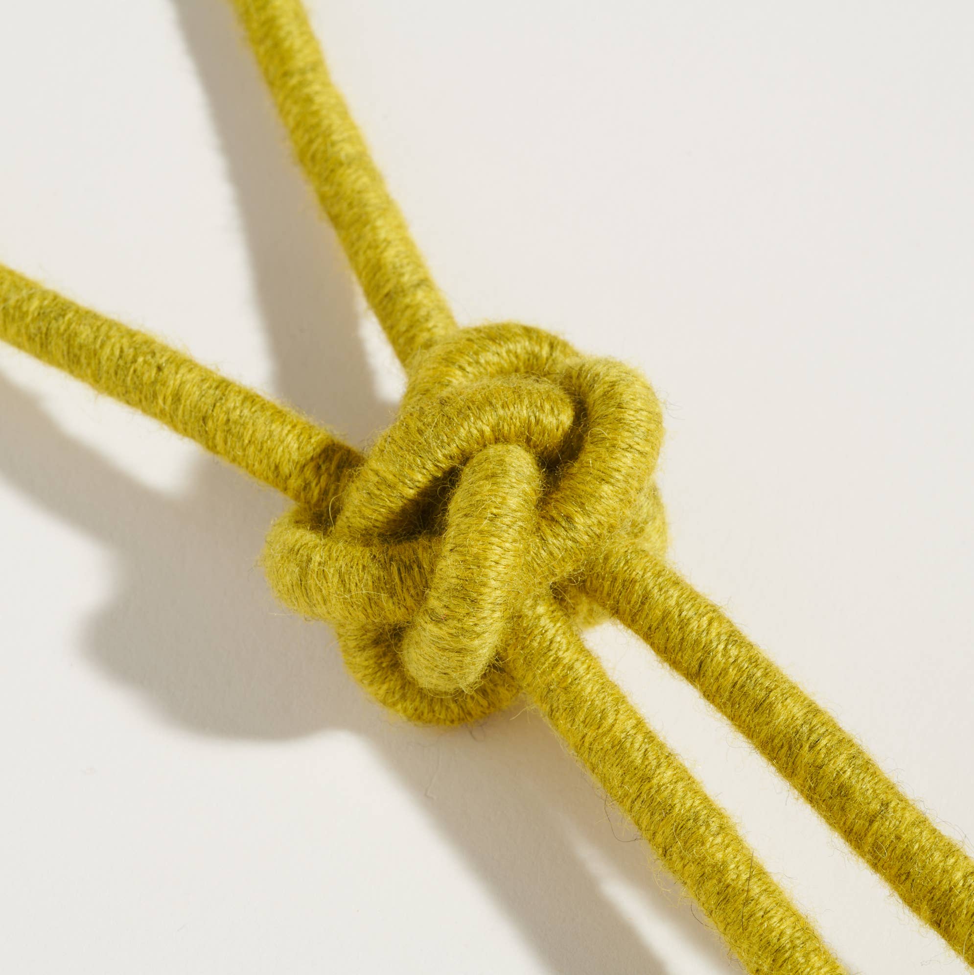 Denim Lanyard Knot Necklace