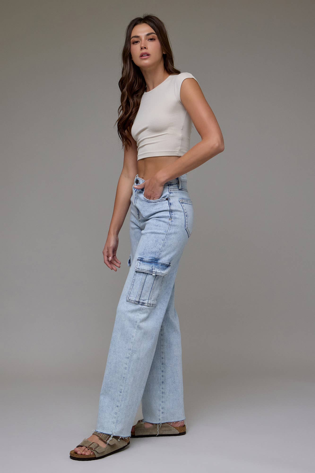 Hidden Brand Cargo Dad Jean